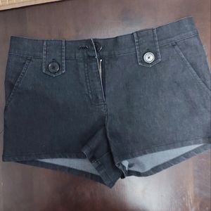 BeBe Shorts - black / grey denim with stretch